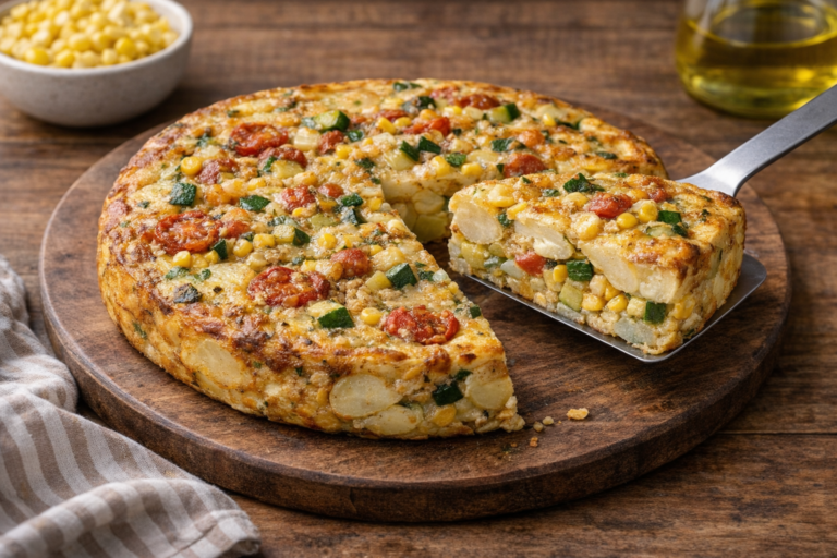 Aardappeltortilla met courgette