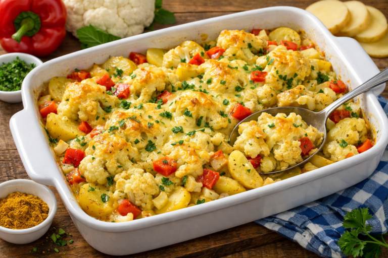 Vegetarische Bloemkool Ovenschotel
