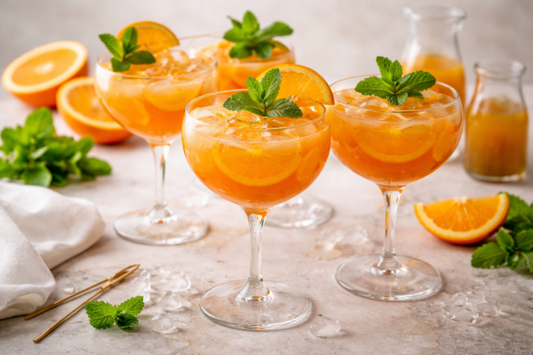 Wortel-sinaasappel mocktail met gember