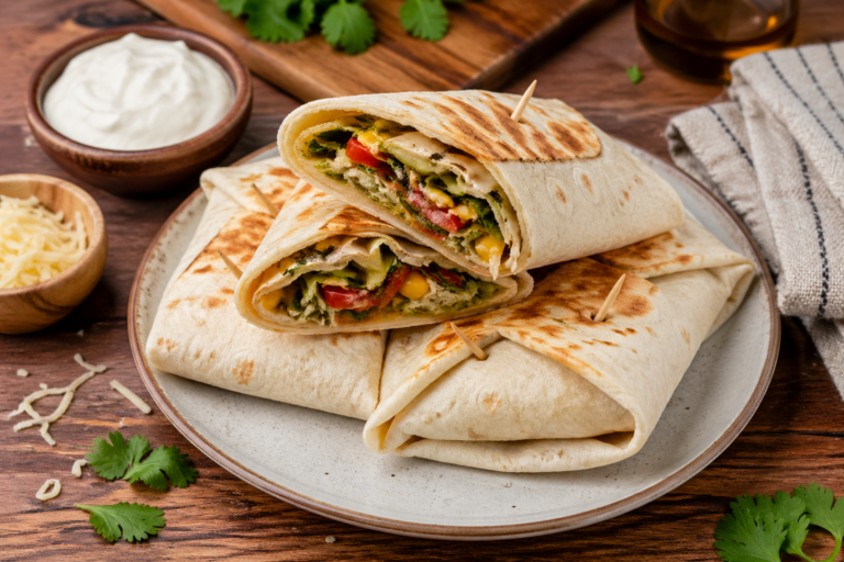 Wraps met courgettespaghetti en Mexicaanse groenten